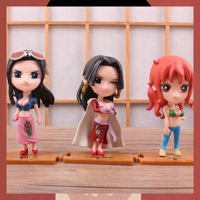 10 figurines de collection One Piece, personnages de dessins animés, modèles créatifs exquis, jouets cadeaux