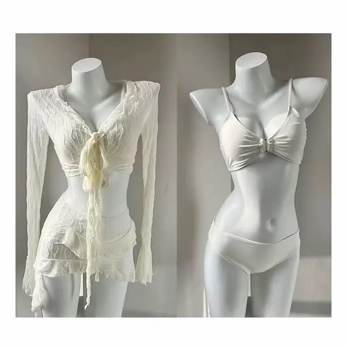 2025 nouveau ensemble de Bikini minceur conservateur ventre couvrant vêtements pour femmes 4 pièces