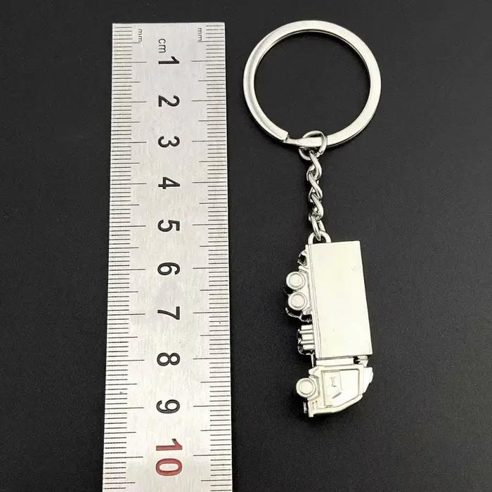 Porte-clés en métal personnalisé, design camion, porte-clés de voiture, porte-clés de moto, pendentif exquis pour homme, cadeau
