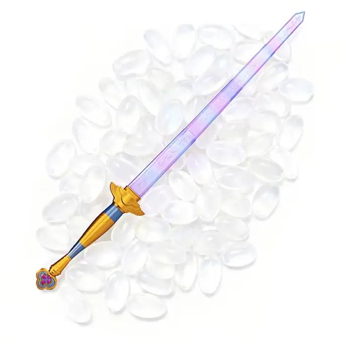 Accessoires de costume d'épée longue violette de haute qualité pour le jeu de rôle, symbole Lumi, groupe de filles du diable, accessoires de jeu de rôle
