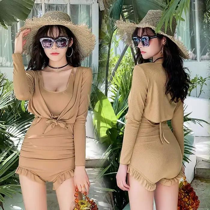 Maillot de bain une pièce à manches longues pour femme
