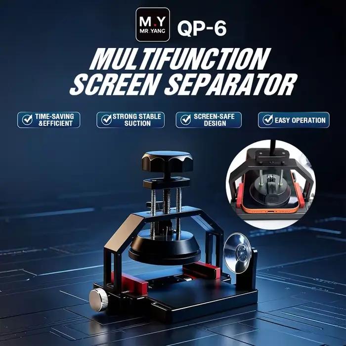 Séparateur d'écran M.Y MR YANG QP-6 à forte aspiration sous vide, outil sans dommage pour l'écran, pour le démontage et la maintenance des écrans LCD de téléphone
