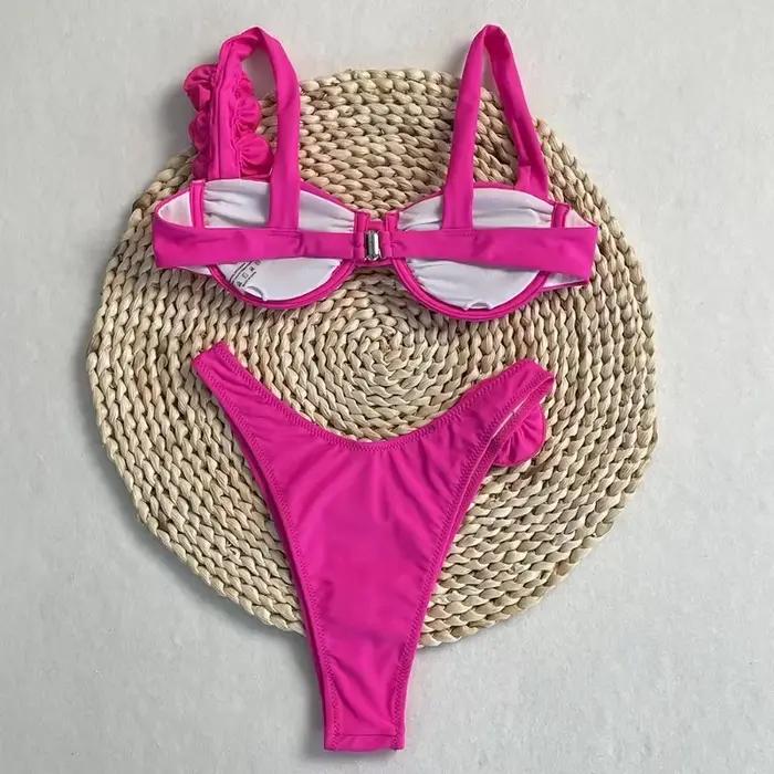 Maillots de bain femme deux pièces fleur Bikinis