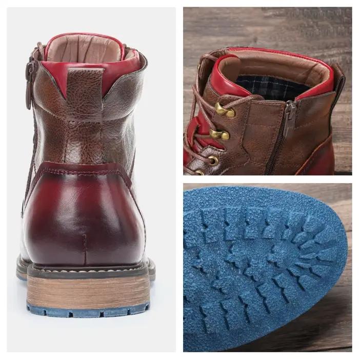 Taille 7-13 bottes hommes marque 2024 mode bottes confortables en cuir # AL603C4