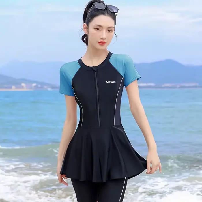 Maillot de bain une pièce conservateur sexy pour femmes Vente chaude de la saison Nouvelle mode sportive minceur