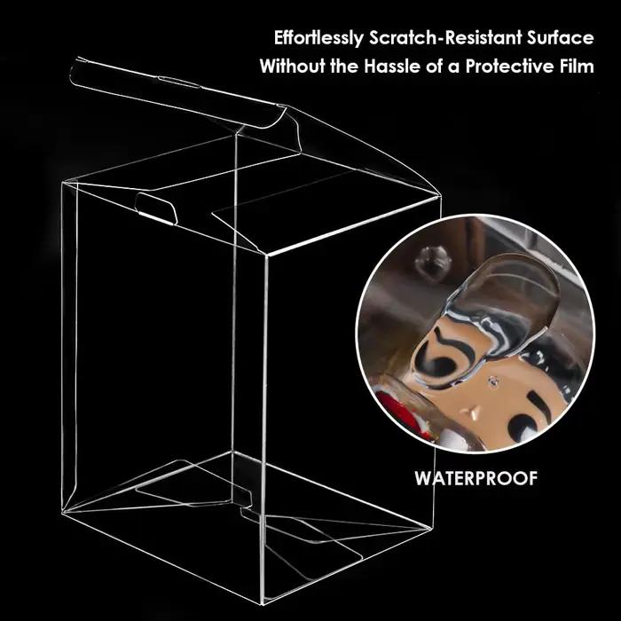 Protecteur pour figurines Funko Pop de 6 pouces, boîte de présentation en plastique PET transparente résistante aux rayures de 0,50 mm d'épaisseur