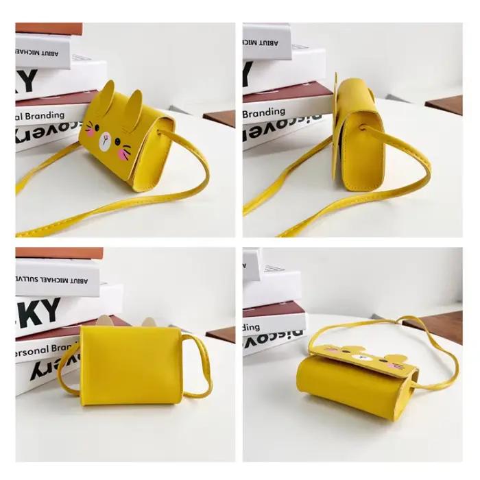 Petits sacs à bandoulière lapin mignon pour enfants, accessoires pour enfants, mini porte-monnaie, sacs à main initiés, dessin animé, bébés filles, garçons