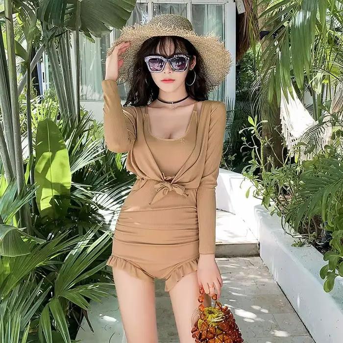 Maillot de bain une pièce à manches longues pour femme