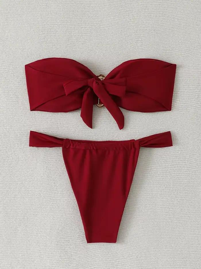 Bikini bandeau pour femme