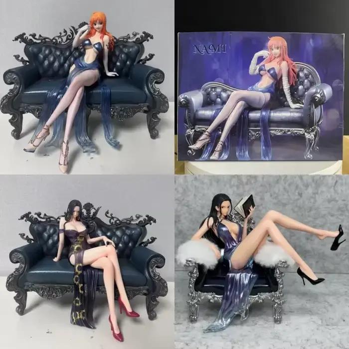 Figurine d'Anime One Piece Montemar Nami Robin GK Thug Series Sexy PVC Action Figurine Statue de Canapé En Stock Cadeau pour les Fans d'Anime