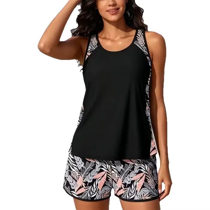 Ensemble de maillots de bain tankini conservateurs pour femmes