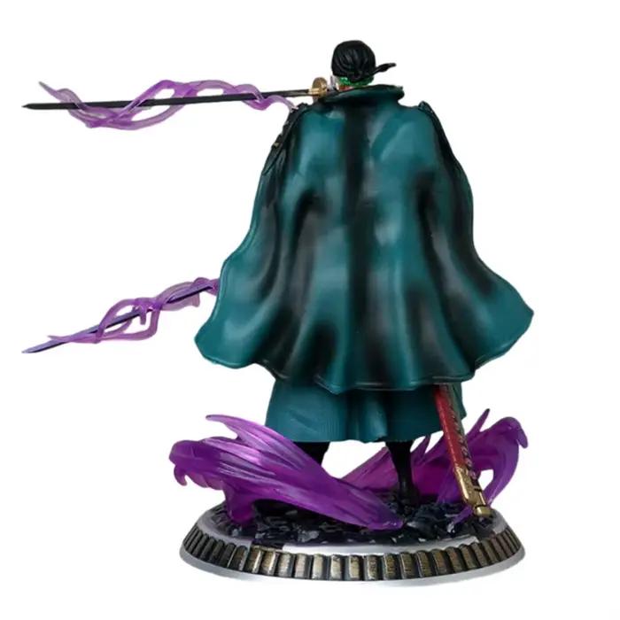 Figurine de dessin animé GK Roronoa Zoro, une pièce, 21cm, à trois lames, Sa-maximum, Manga, Collection de figurines d'action, modèle de jouet pour enfant