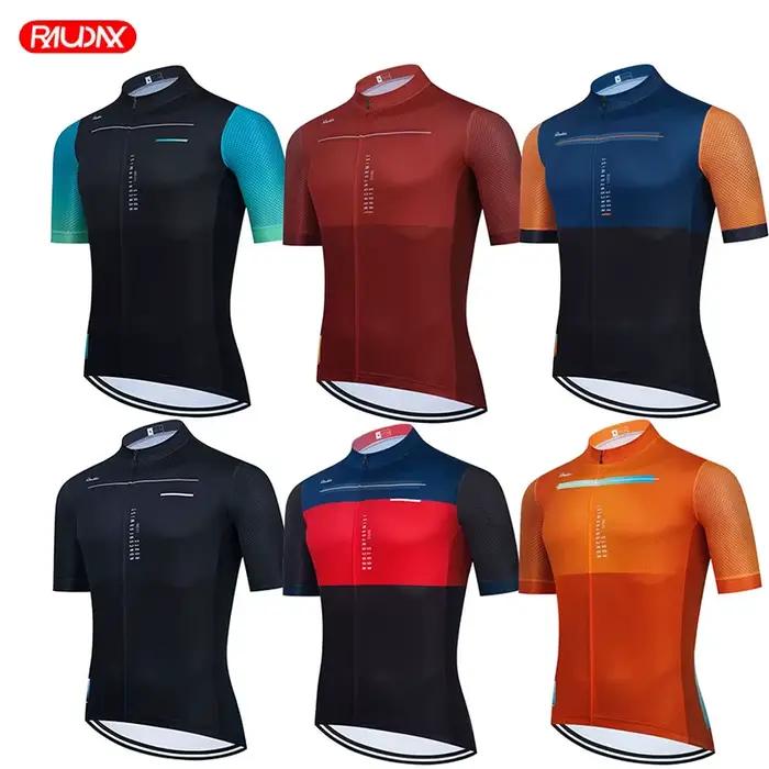 Raudax-Maillot de cyclisme à manches courtes pour homme, vêtements de course, VTT, été, 2022