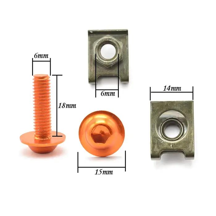 Pour BMW F650GS F700GS F800GS F800GT F800R F800S F800ST 5 pièces 6mm moto screwse corps carénage