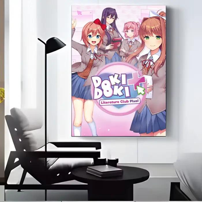 Affiche d'art HD pour la maison, Bar, café, décor, bricolage, impression Vintage pour le bureau, la maison sur le mur, Anima L-Literature D-Doki Club