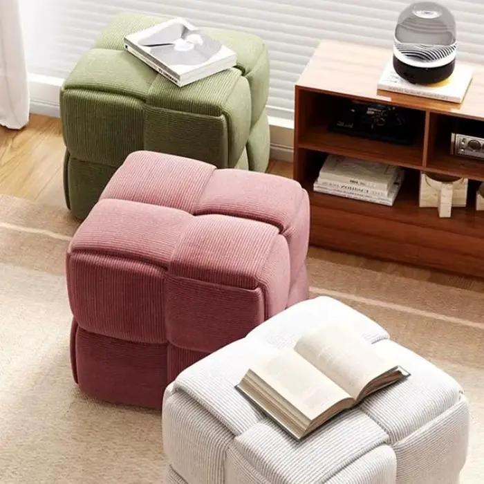 Banc à chaussures compact pour salon et chambre, gain de place, style minimaliste italien, mobilier de chaussures