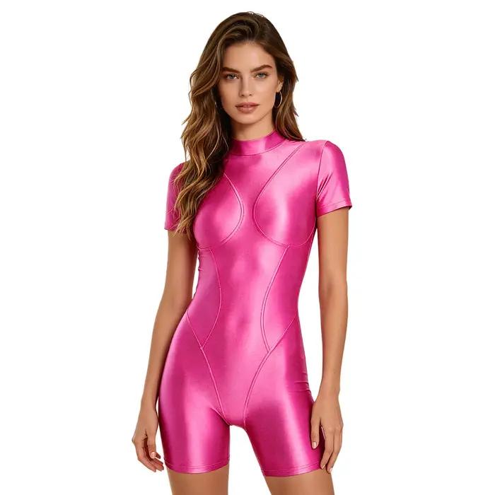 Maillot de bain une pièce brillant pour femme
