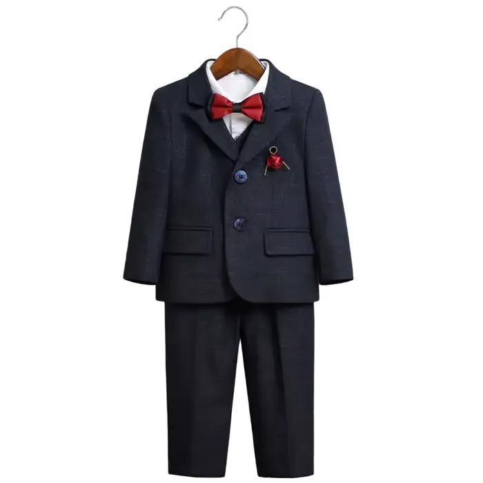 Costume de mariage pour enfant garçon de 1 à 14 ans, ensemble de tenues pour adolescent, élégant, Costume de spectacle formel pour garçon, printemps-automne