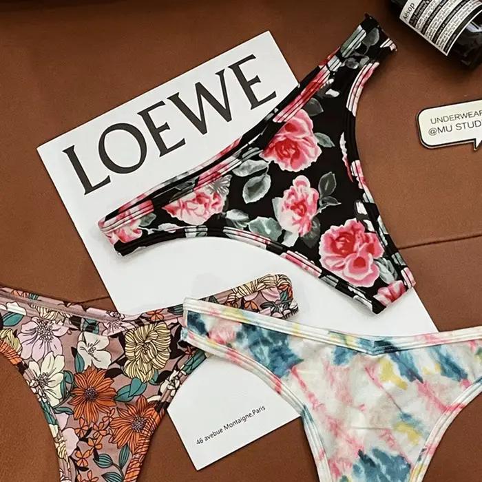 Maillot de bain à motif floral pour fille