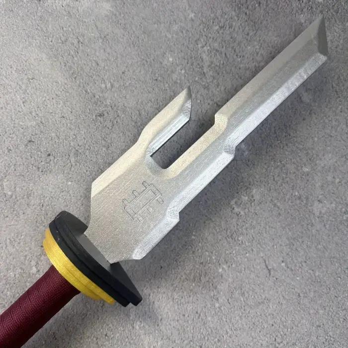 Fushiguro Toji Katana, accessoire de dessin animé Toji, épée réelle, pleine taille, japonais Katana Jujutsu Kaisen, couteau de Cosplay, sabre de samouraï, cadeau, 18 pouces