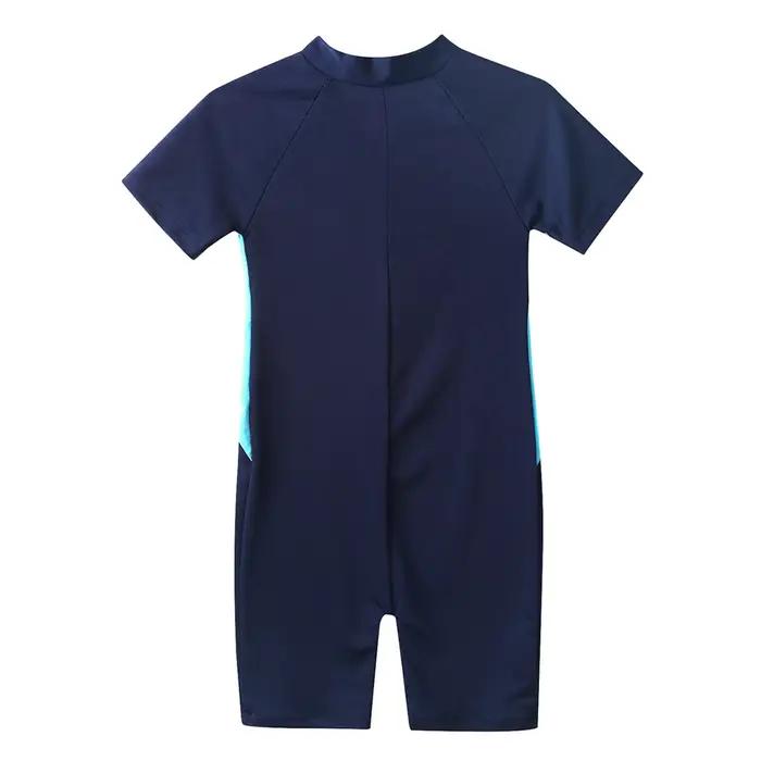 Combinaison de plongée une pièce à manches courtes zippée pour filles