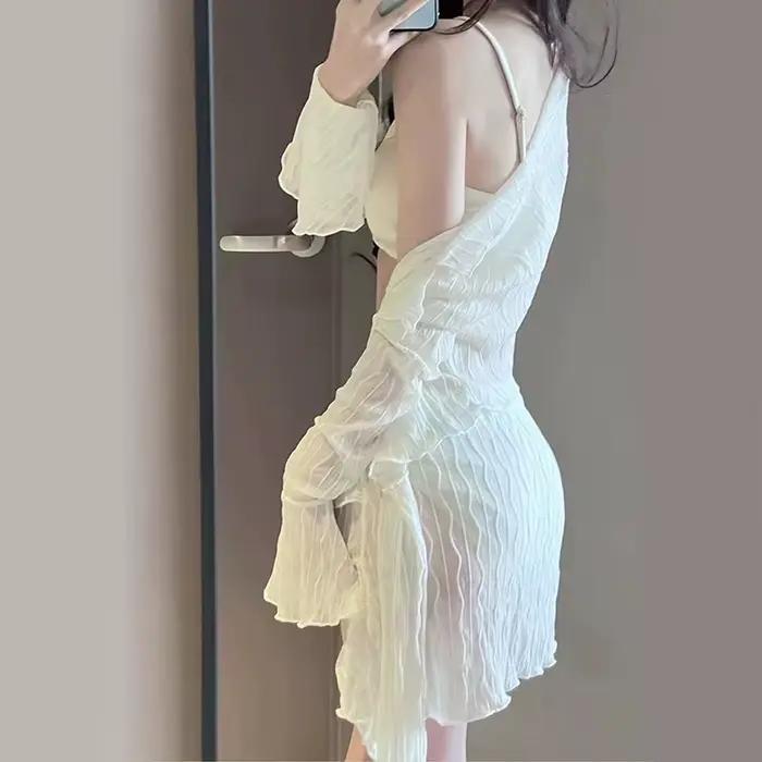 2025 nouveau ensemble de Bikini minceur conservateur ventre couvrant vêtements pour femmes 4 pièces