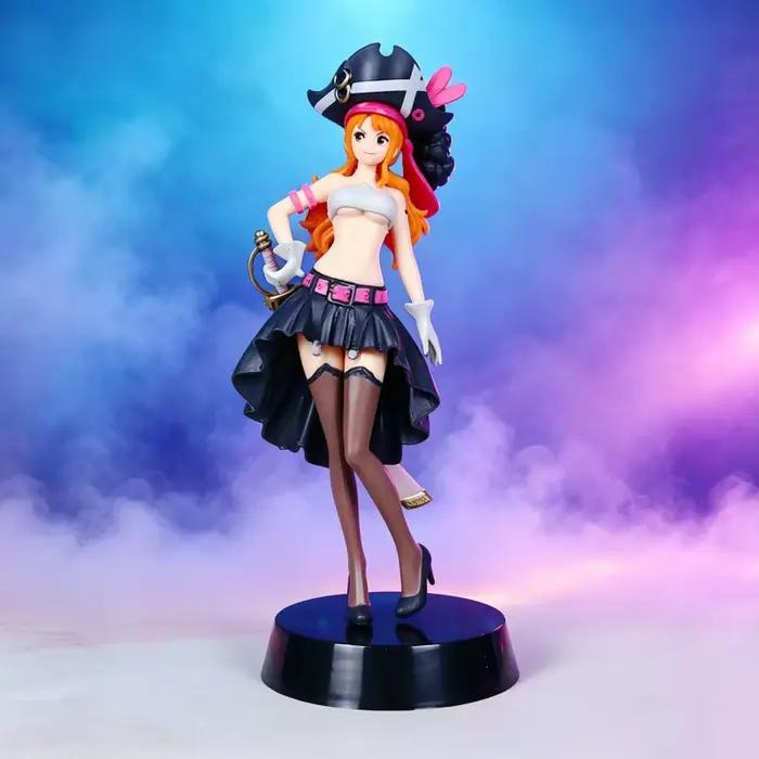 Figurine d'action Nami vêtements noirs de l'anime One Piece, figurine à habiller ONE PIECE FILM RED, modèle de collection en PVC, jouet, cadeau d'anniversaire