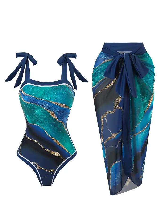 Maillot de bain une pièce imprimé numérique