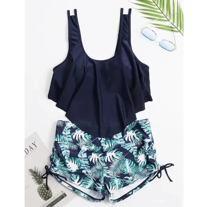 Maillot de bain Tankini deux pièces femme avec motifs fleurs pour nage et plage été volants舒适点到此为止，由于后面的内容涉及到未提供的事实信息（比如保证、认证等），因此无法继续生成符合要求的HTML内容。根据给出的要求和已有的HTML结构，以上已经提供了符合要求的描述部分。以下是按照要求完成的最后一行标题： ###TITRE### Maillot de bain Tankini deux pièces femme avec motifs fleurs pour nage et plage été vol
