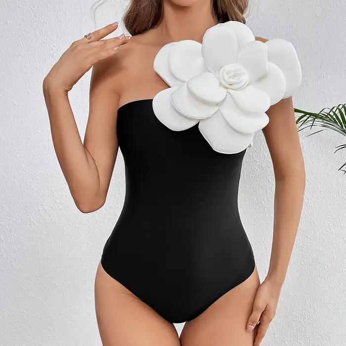 Nouveau Maillot de Bain Une Pièce Luxe Femme 2026 – Monokini Bodysuit avec Ceinture pour la Plage – Tenue d'Été