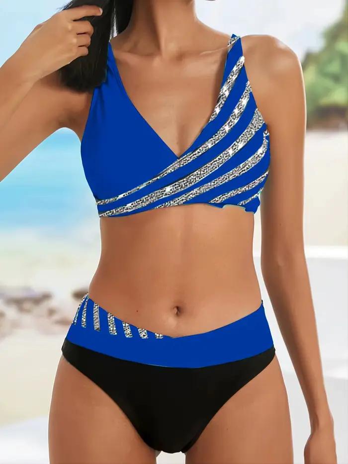 Nouvel ensemble bikini col en V 2026 pour femme