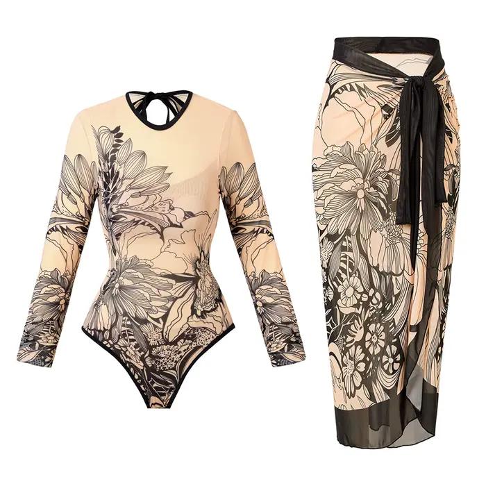 Maillot de bain une pièce à manches longues