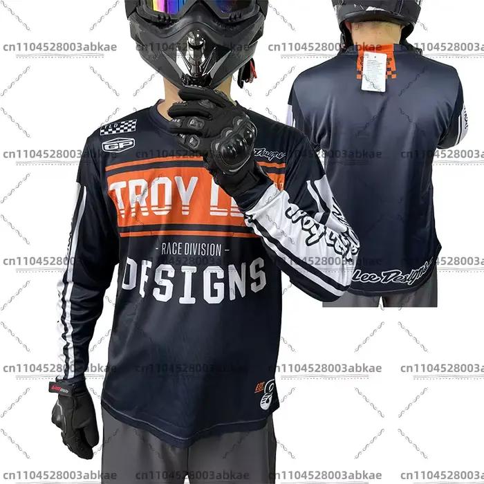 Real shot maillot de descente pour hommes DH maillot de motocross tld vêtements de cyclisme chemise de vélo maillot de vélo chemise VTT BMX