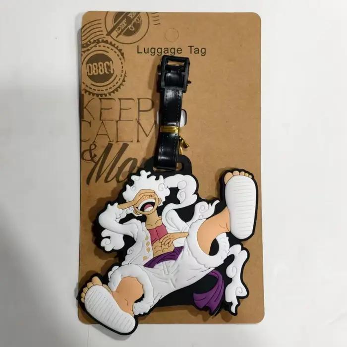 Étiquette de bagage créative One Piece Sanji Portgas·D·Ace Roronoa Zoro Nami, étiquette anti-perte pour sac à dos, étiquette de valise de voyage