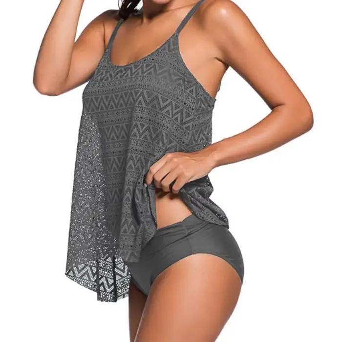 Nouveau 4XL grande taille femmes maillots de bain Tankini ventre contrôle maillot