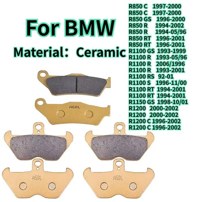 Pièces de moto pour BMW Plaquettes de frein avant et arrière R850 C R850R R850RT R1100 R1100GS R1100R R1100RS R1100RT R1150GS R1200 R1200C