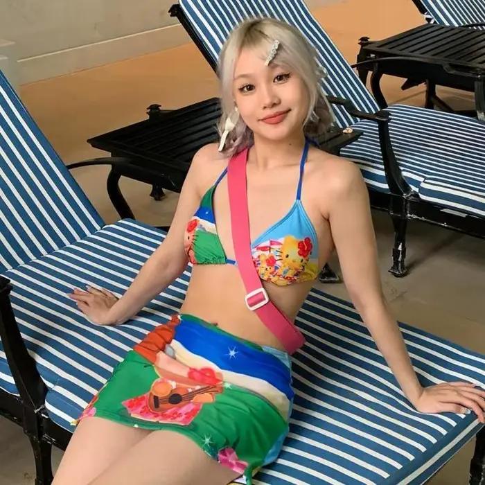 Maillot de bain Kawaii Hello Kitty Y2K pour filles