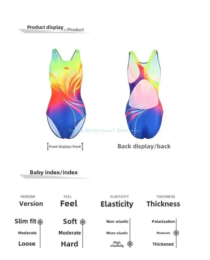 Nouveau Yingfa maillot de bain femmes professionnel course