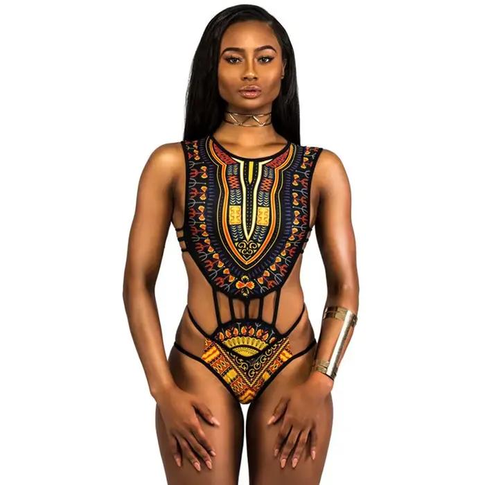 Maillot de bain une pièce pour femmes africaines