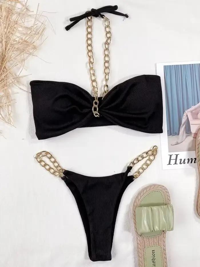 Maillot de bain noir pour femmes