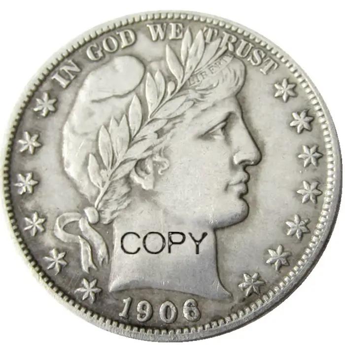 Ensemble complet américain de (1905-1916)-D, 10 pièces, pièce de monnaie de décoration plaquée argent demi-Dollar pour barbier
