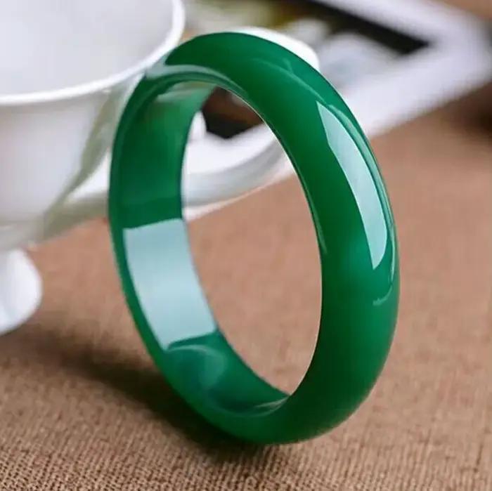 Bracelet de diversité vert naturel pour femme, bracelets sculptés à la main, bijoux pour dames, bracelet à breloques, accessoires de mode, 67-68mm