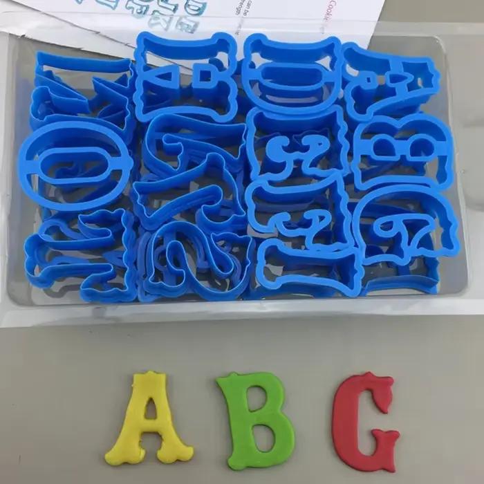 26 pièces/ensemble grande lettre anglaise emporte-pièce moules A-Z majuscule Alphabet Biscuit Fondant gaufreur timbres bricolage mot gâteau décoration