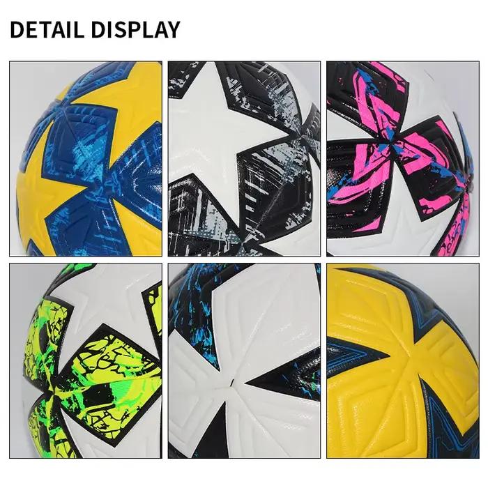 Ballon de Football Standard professionnel Sports de plein air ballons de Match entraînement Football sans couture matériau PU de haute qualité taille 5 taille 4