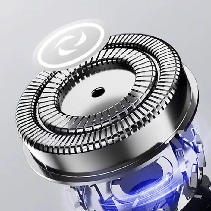 Rasoir pour hommes USB rasoir électrique puissant barbe Machine à raser rasoir électrique Rechargeable étanche