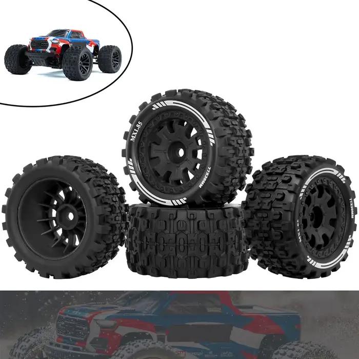 OGRC 1/18 RC roues et pneus 12mm pneu hexagonal 77mm * 39mm pour ARRMA 1/18 Typhon granit Grom pièces de mise à niveau