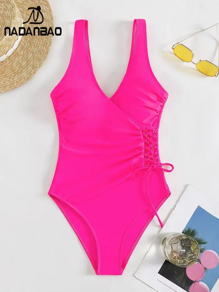 Nadanbao-Maillot de bain une pièce pour femme