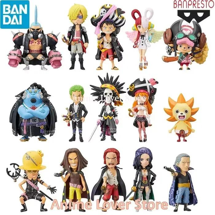 Bandai Banpresto Original One Piece WCF FILM RED VO.1 VO.2 VO.3 Luffy Nami Shanks Uta Figurines d'action Anime Jouets