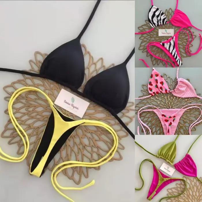 Maillot de bain bikini de plage brésilien sexy deux pièces