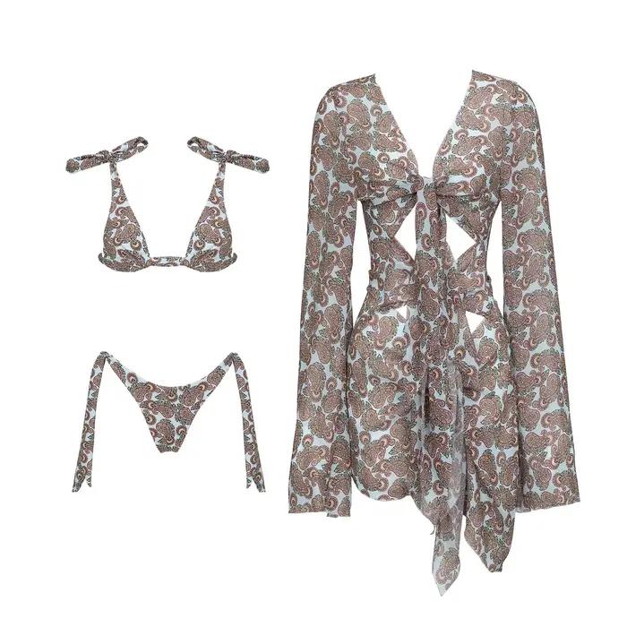 Deux pièces ensemble Bikini femmes Sexy maillot de bain Bandeau Biquini Push Up maillots
